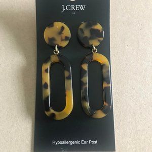 J. Crew Tortoise Shell Earrings